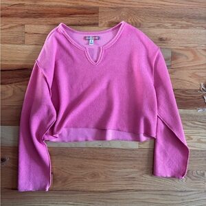 Urban Outfitters Pink Textured Knit Top Size Small